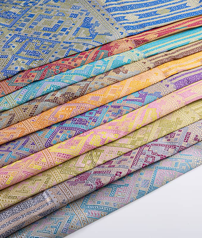 Šuplji poliesterski jacquard materijal za laoski tradicionalni sarong