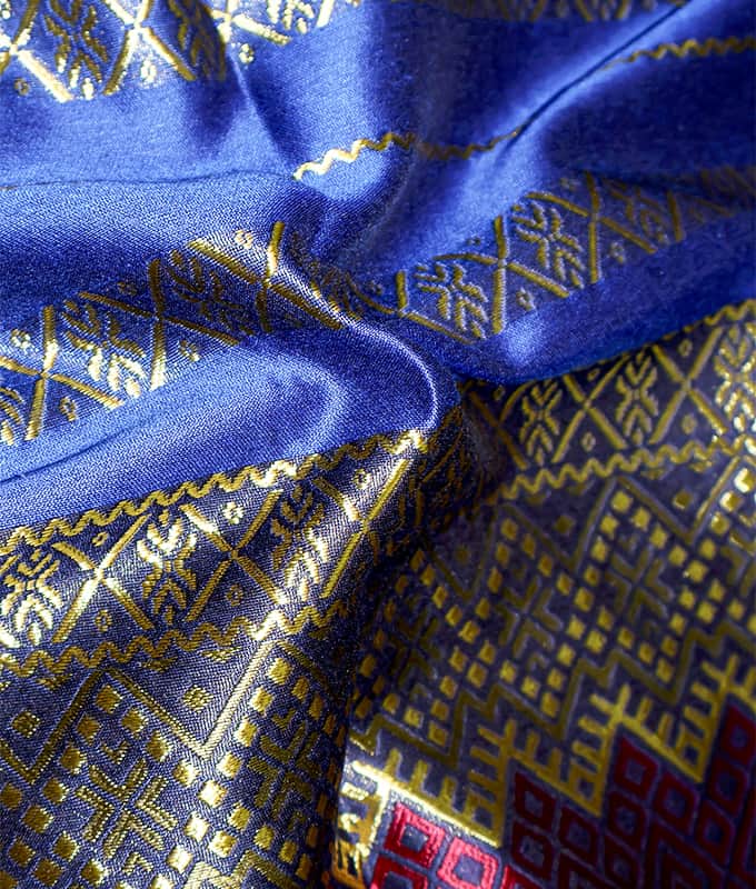 100% poliester Jacquard uzorak, šarena jugoistočnoazijska sarong tkanina